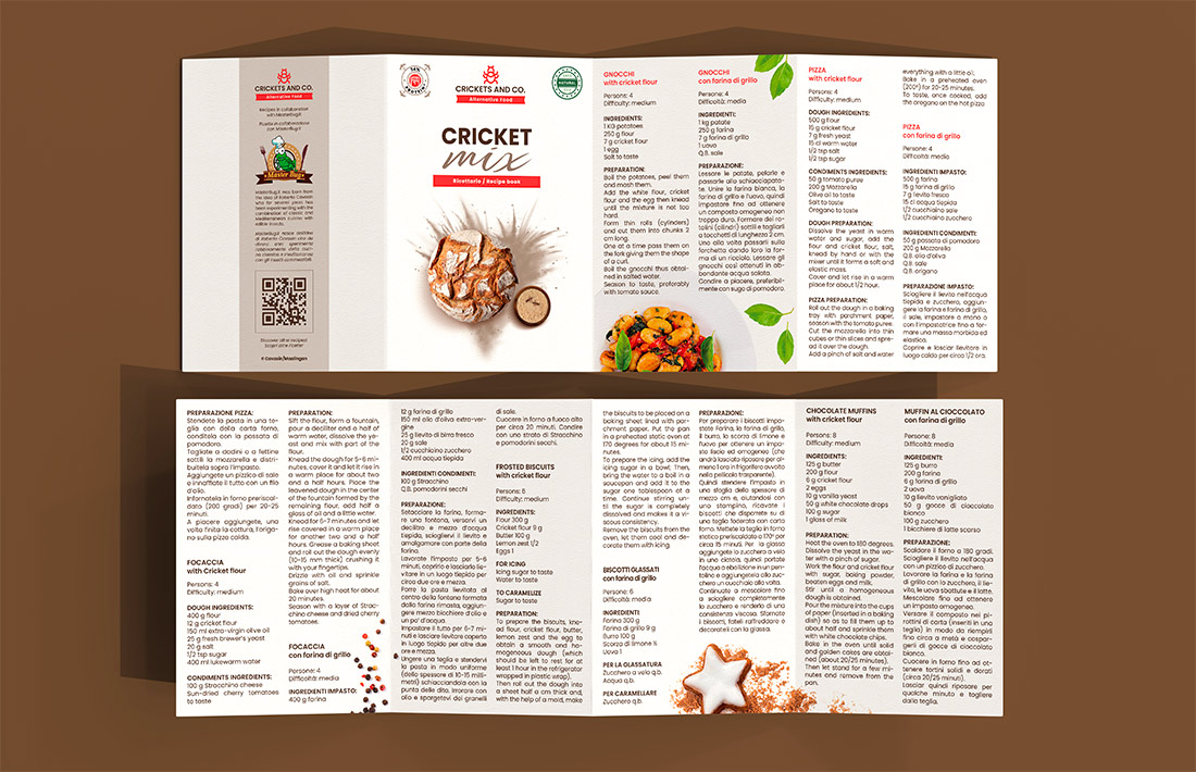 Cricket Mix recipe book design