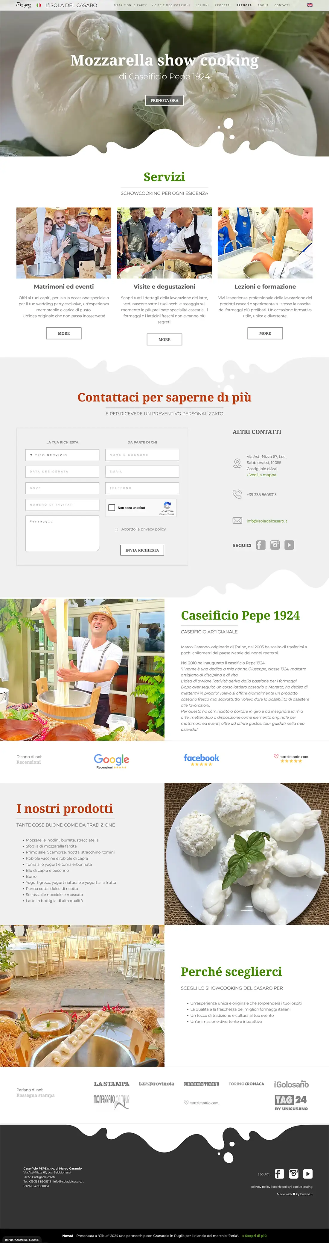 L'isola del Casaro by pepe 1984 sito web responsive