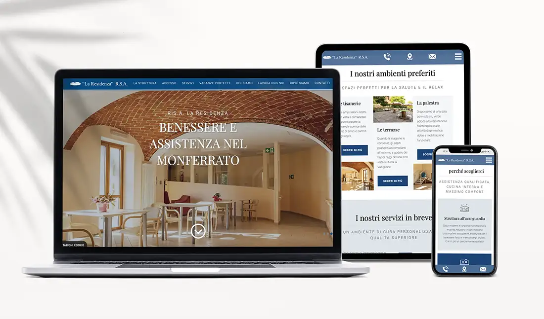 RSA La Residenza sito web responsive